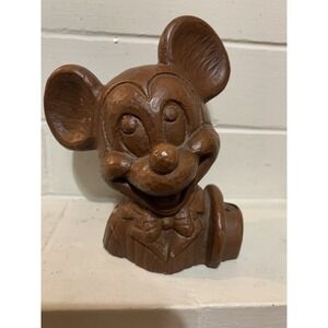 Rare Mickey Mouse  Resin? Wood? Figures Official Disney Red Mill Mfg 5" Tall